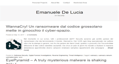 Desktop Screenshot of emanueledelucia.net